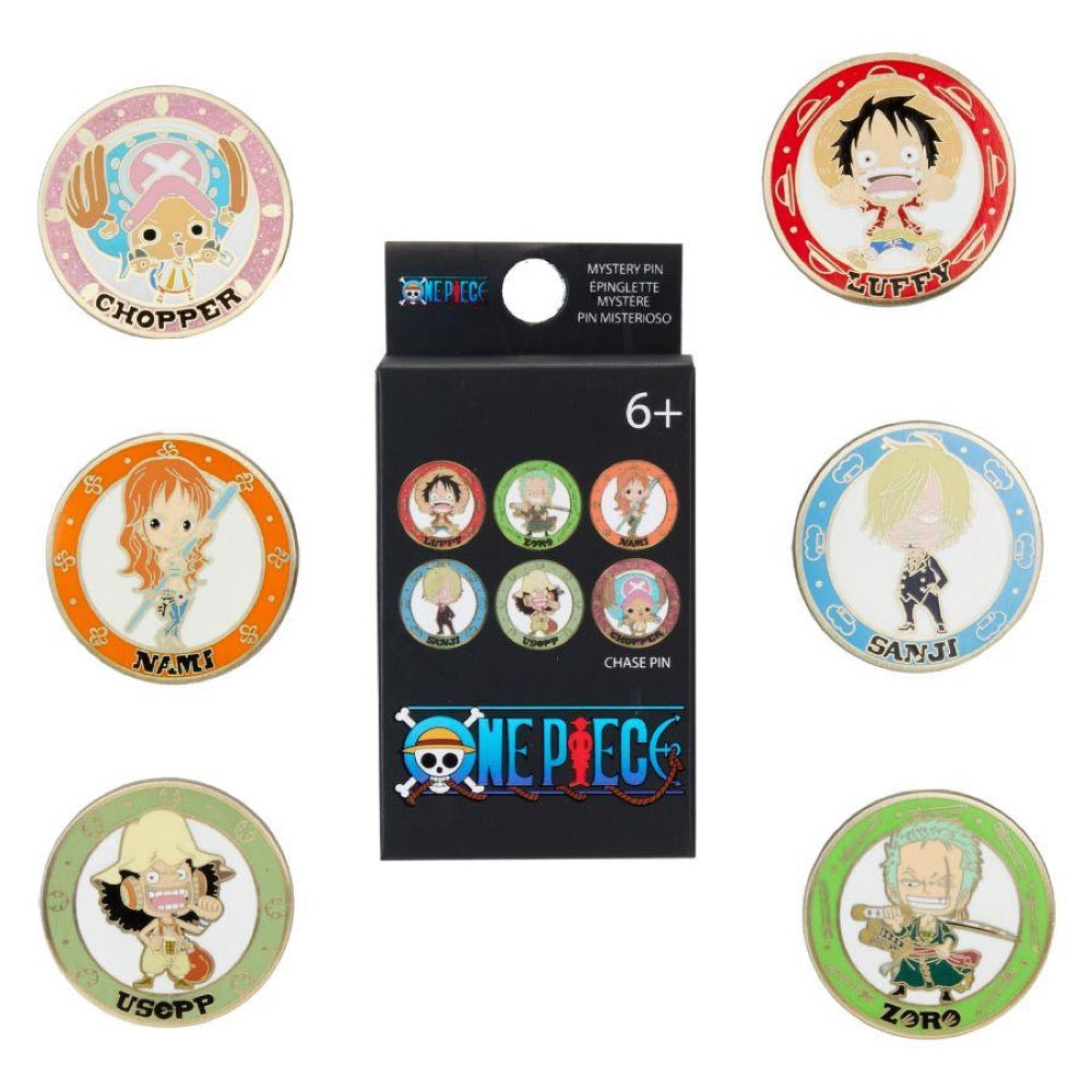 One Piece – Chibi Mystery Box Pins Assortment (Display of 12)