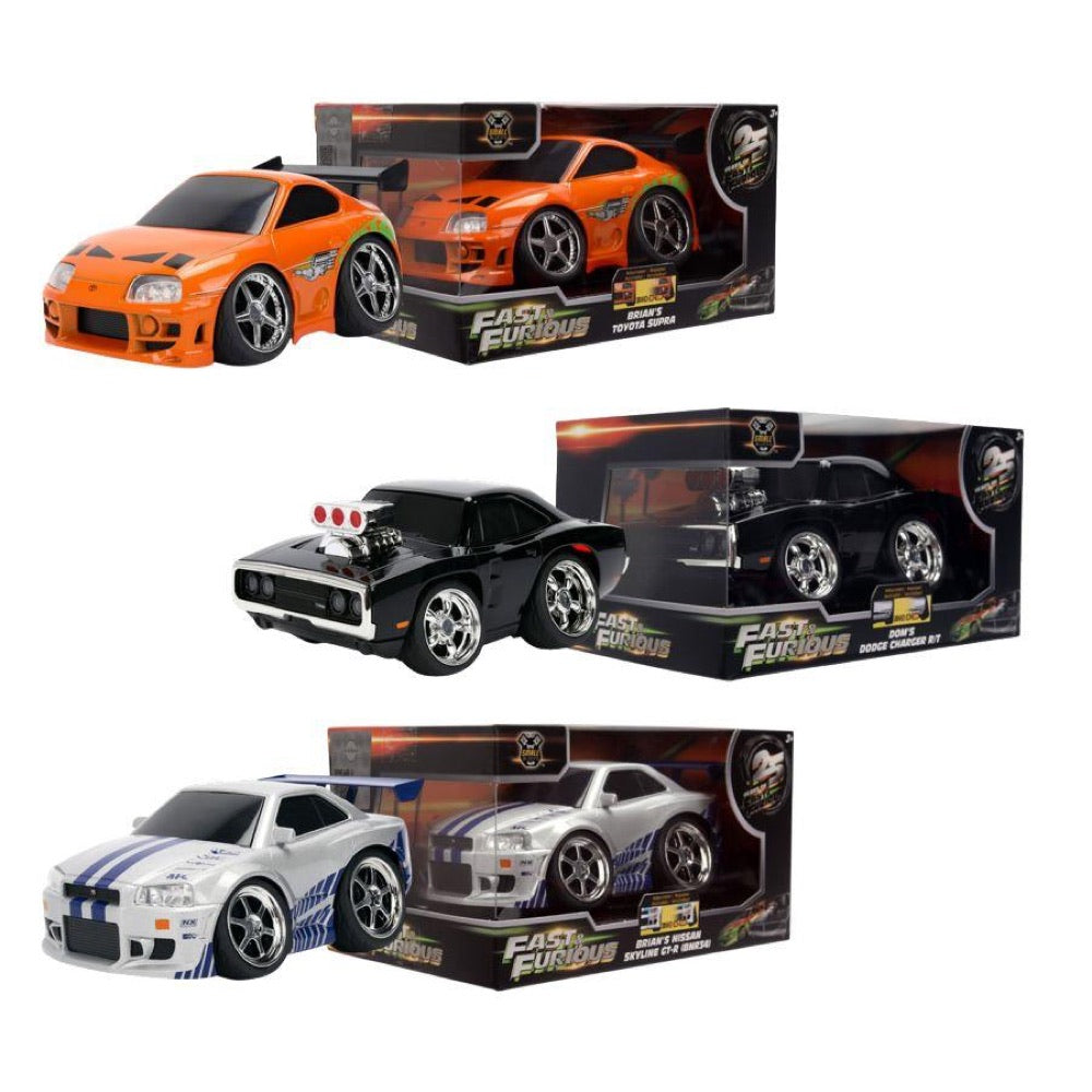 Fast & Furious – Small Blocks 1:28 Scale Diecast Vehicle Assortment (Display of 6)