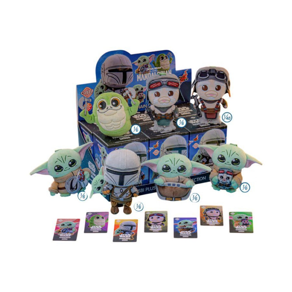 Star Wars: The Mandalorian – Grogu & Friends Cosbi Plush Keychain Collection (Display of 6)