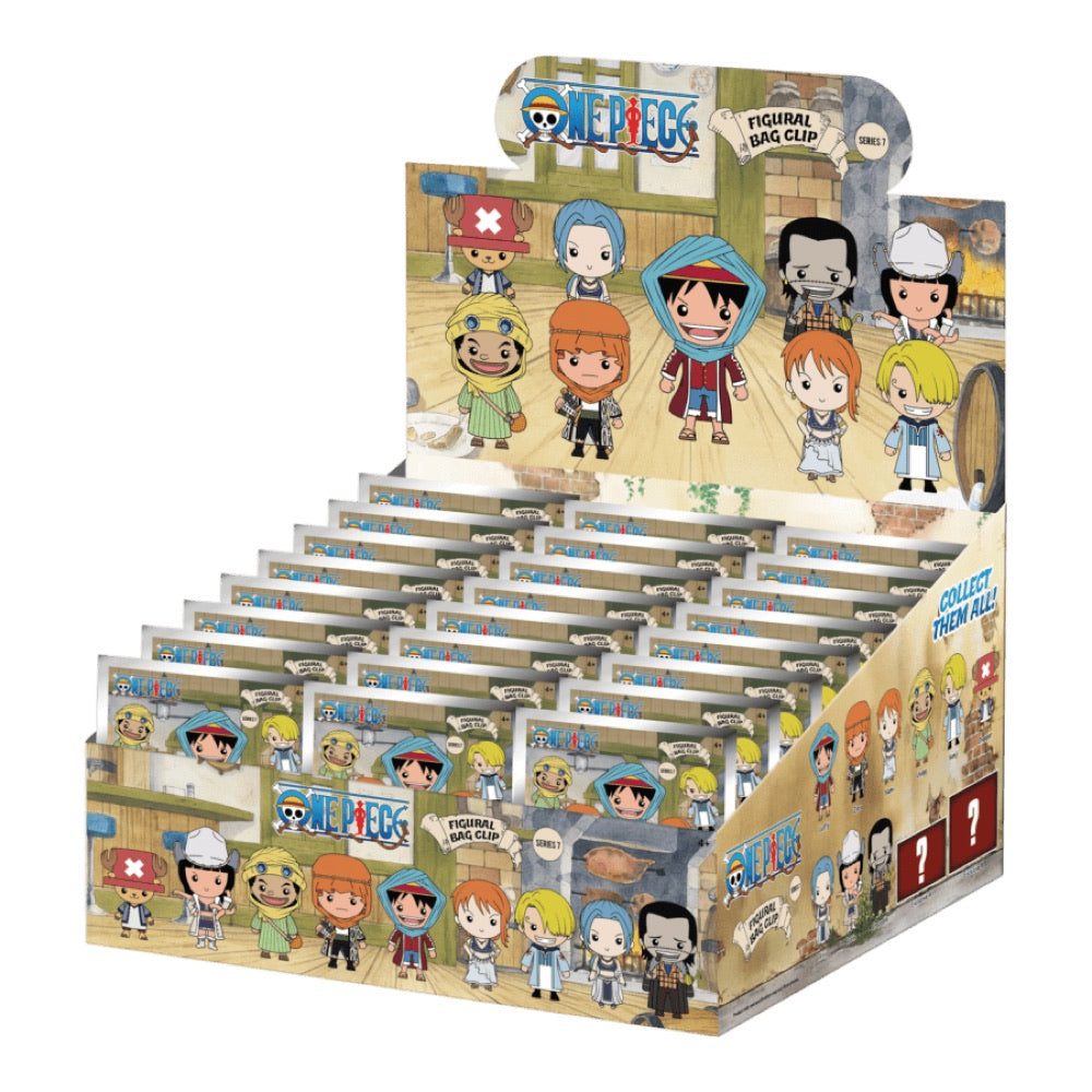 One Piece – 3D PVC Bag Clips Series 7 Blind Bag (Display of 24)