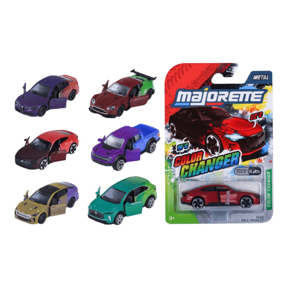 Majorette – 1:64 Color Changers Premium Cars 12ct H/S