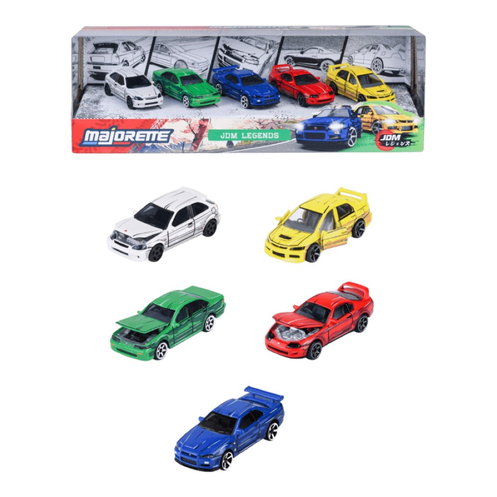 Majorette – 1:64 JDM Legends Anime 5 Vehicle Giftpack