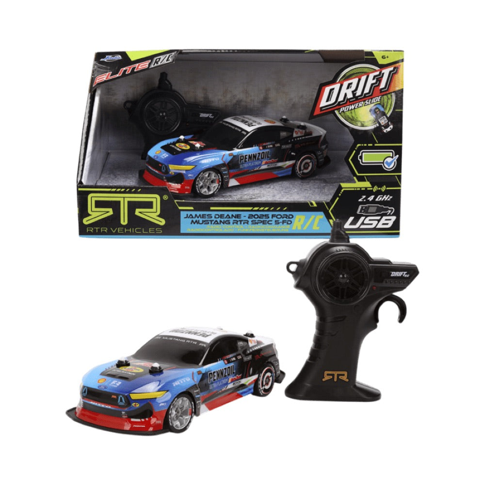 RTR Racing – 1:24 ’25 Ford Mustang RTR James Deane Drift Remote Control Car