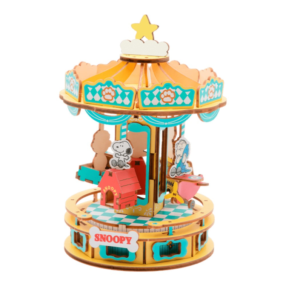 Peanuts – Amusement Park Series – Snoopy Carousel Construction Craft Set