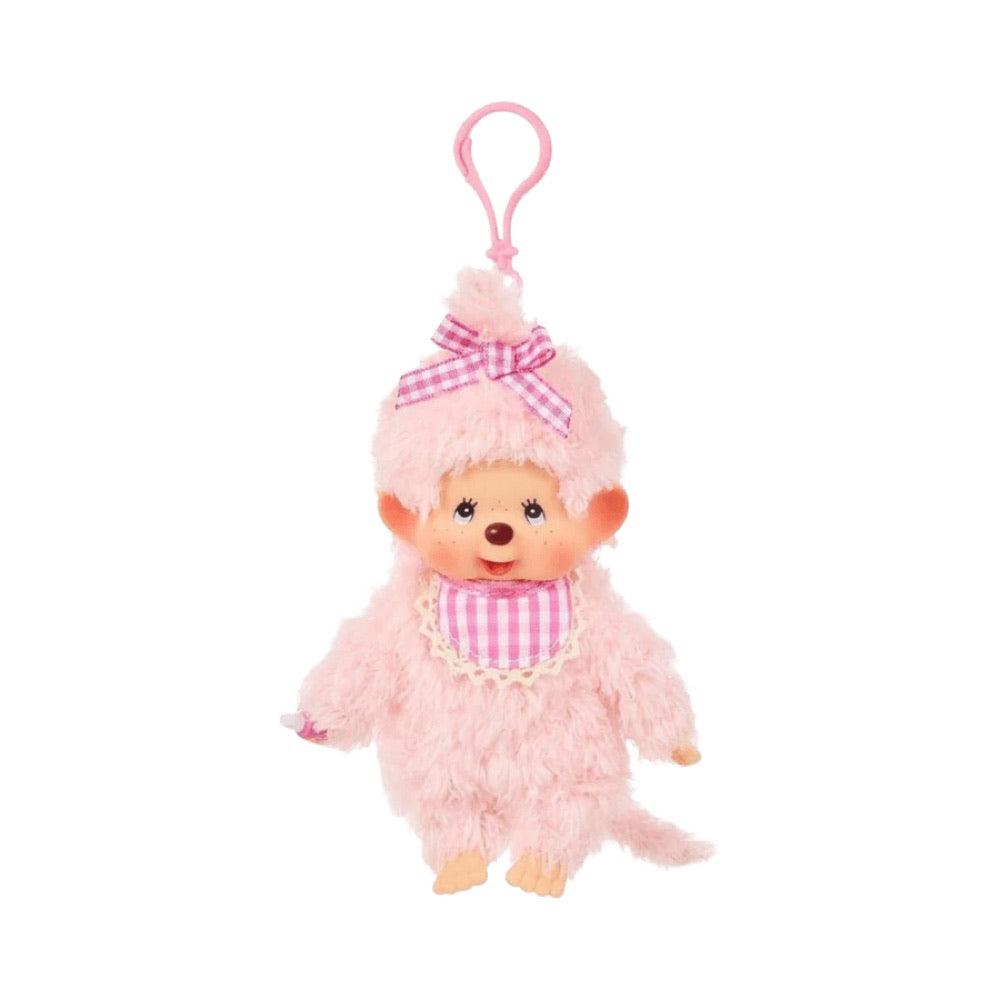 Monchhichi – Fluffy Pink Beige SS Keychain
