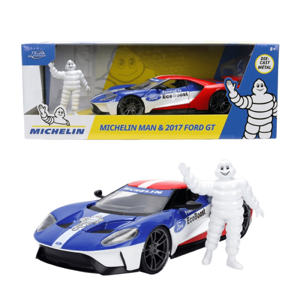 Michelin Man – 1:24 2017 Ford GT & Michelin Man Diecast Vehicle Set