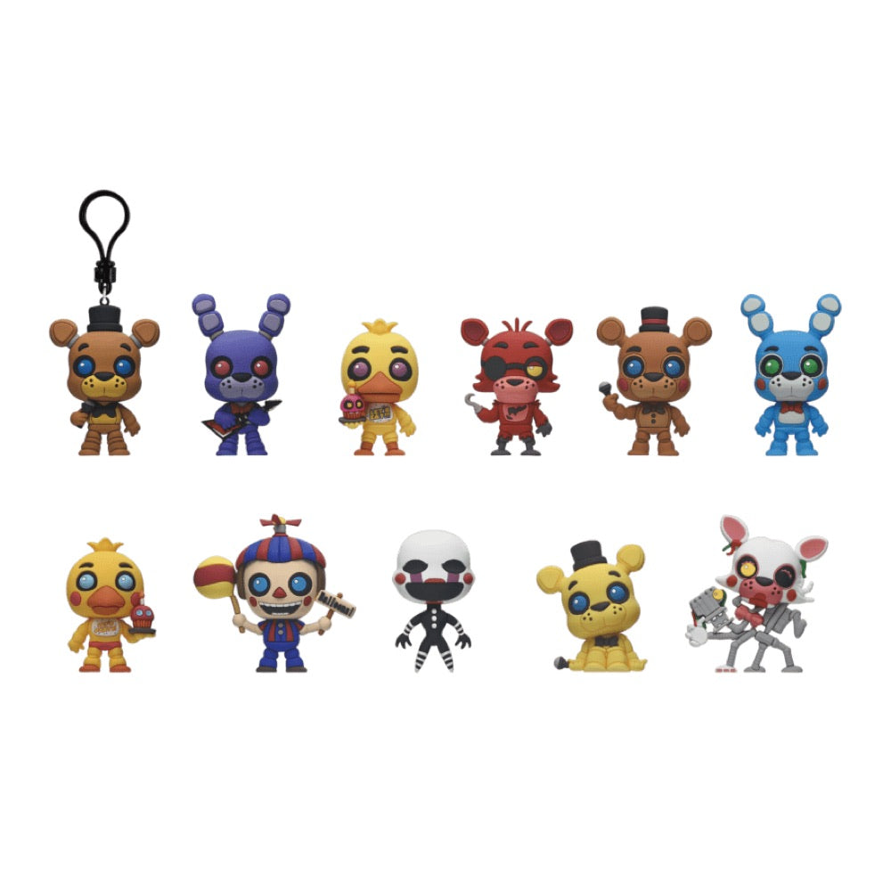 Five Nights at Freddy’s – 3D PVC Bag Clip Blind Bag Series 1 (Display of 24)
