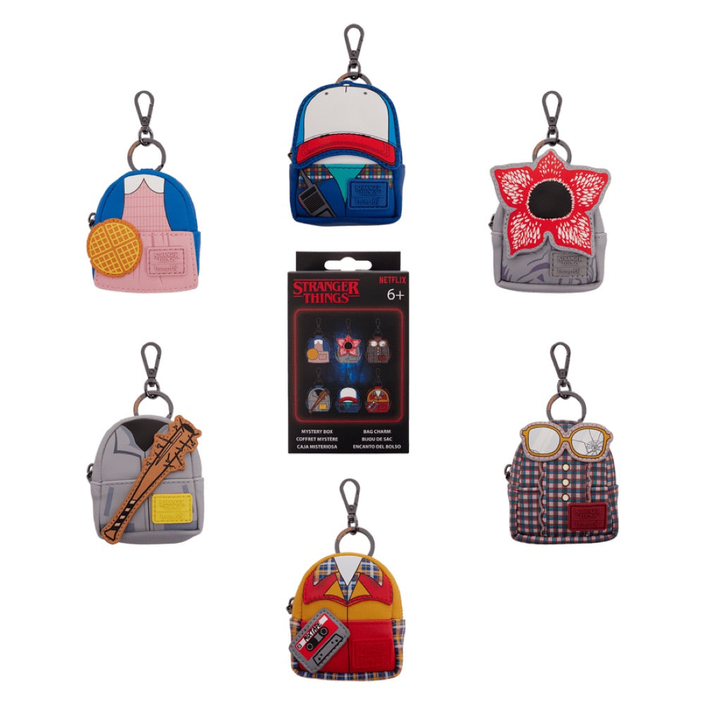 Stranger Things – 10th Anniversary Mystery Mini Backpack Keychain Charms (Display of 15)