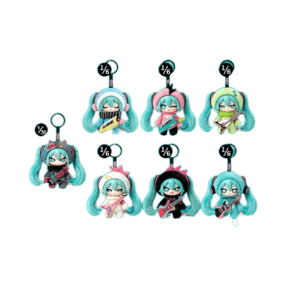 Hatsune Miku – Punk Rock Plush Blind Box Keychain Assortment (Display of 6)