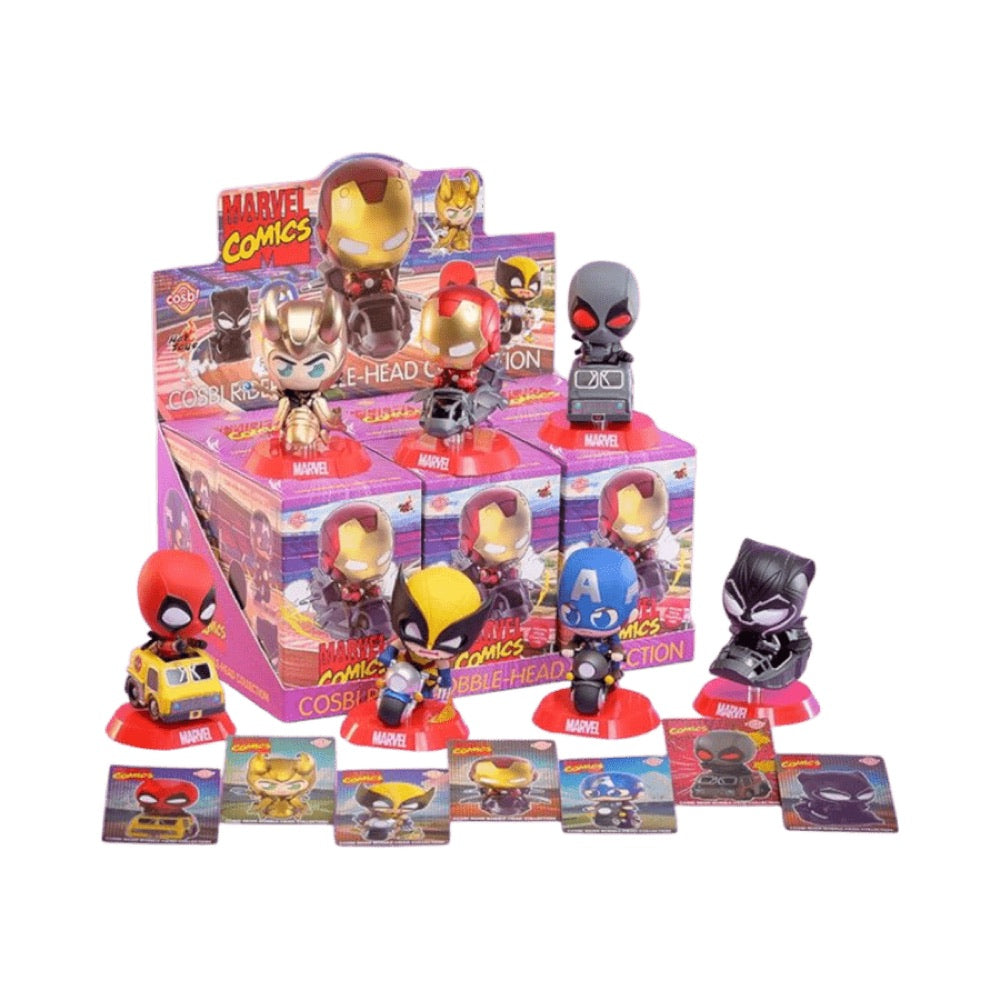 Marvel – Marvel Comics Cosbi Rider Bobble-Head Collection (Display of 6)