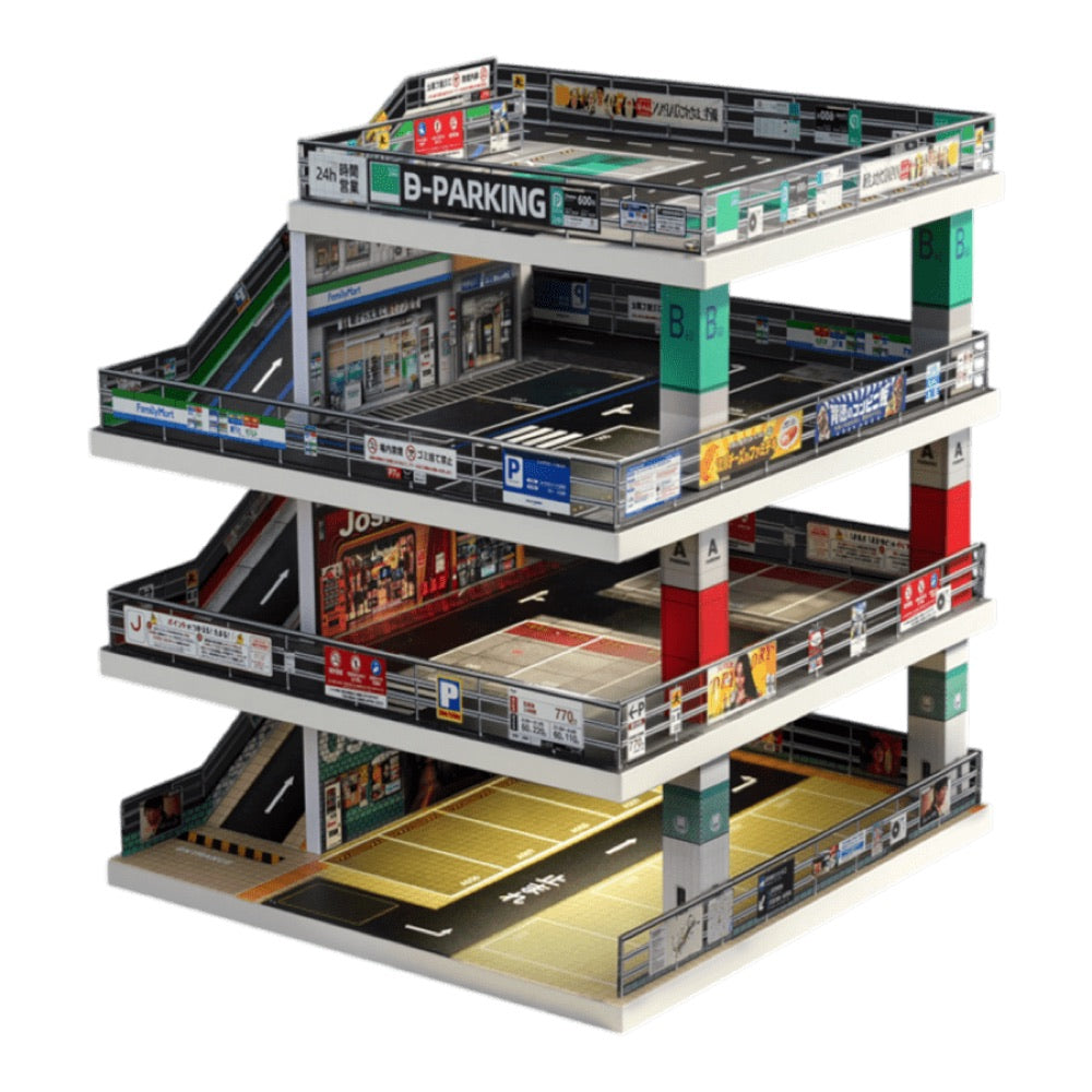 1:64 Diorama – Four Level Ramp Car Park Scene