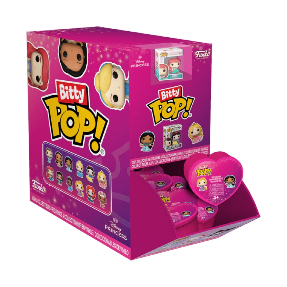 Disney: Princesses – Blind Heart Shaped Capsule Bitty Pop! Assortment (Display of 24)