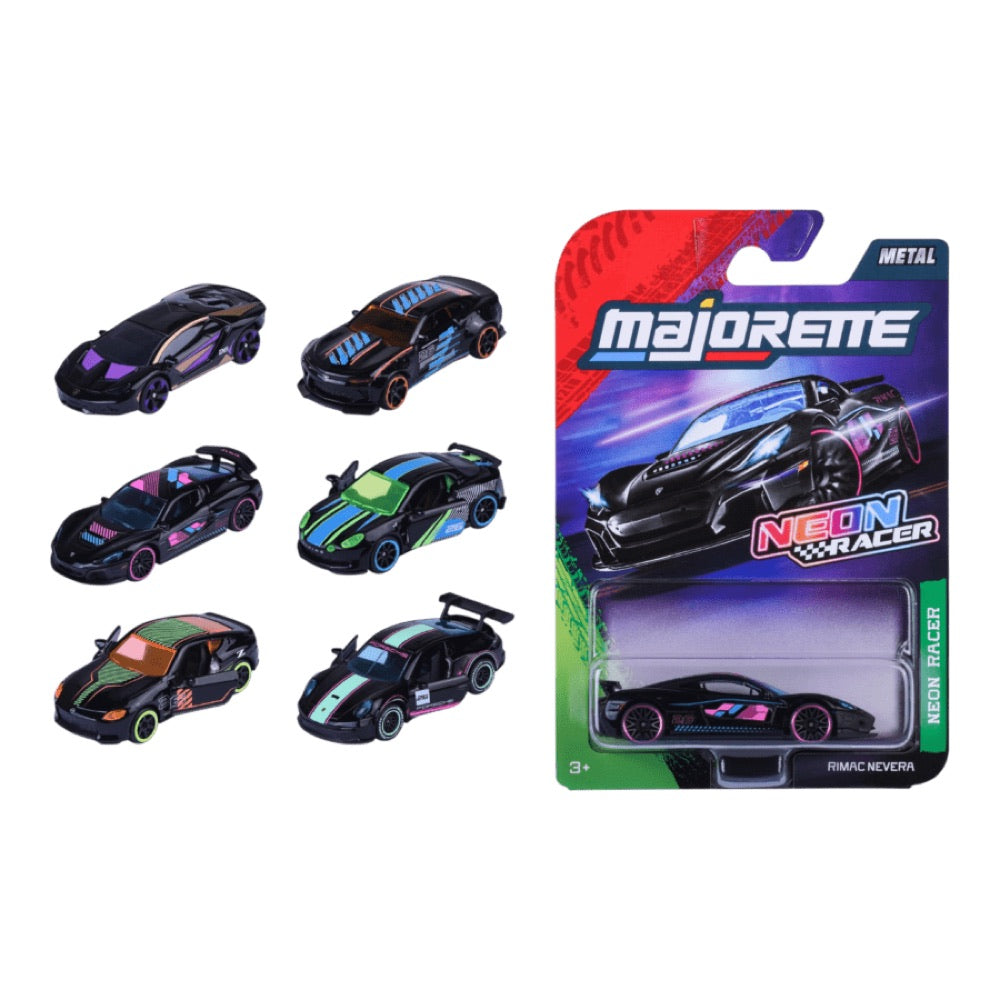 Majorette – 1:64 Neon Racer Premium Cars 12ct H/S