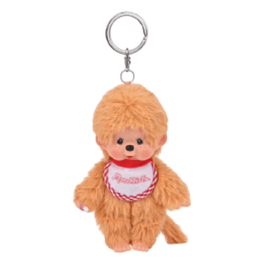 Monchhichi – Beanie Beige Boy Plush Keychain