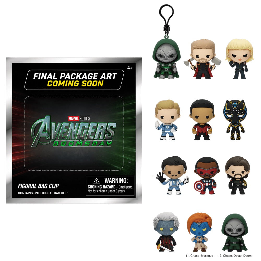 Avengers: Doomsday – 3D PVC Bag Clips S1 Blind Bag (Display of 24)