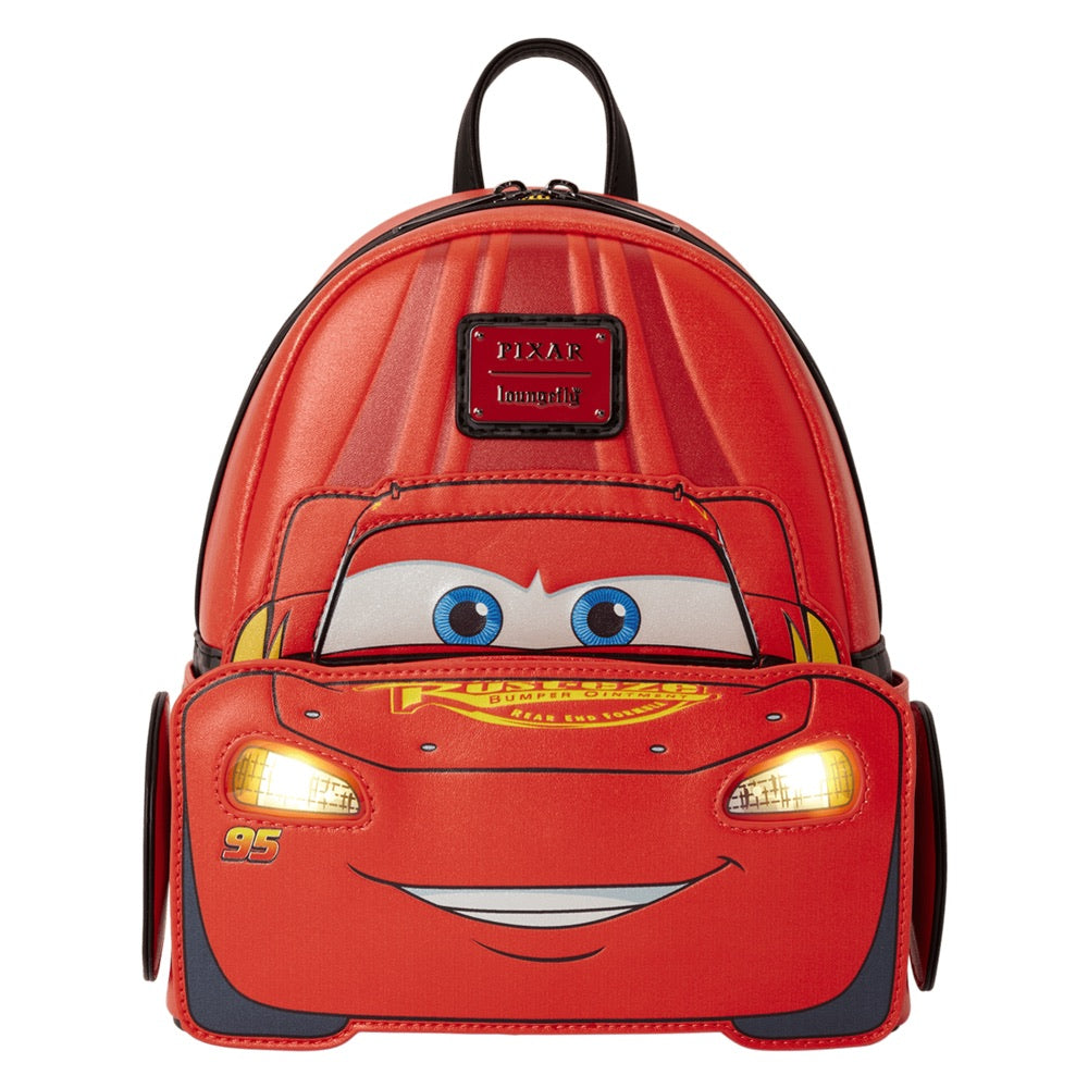 Cars (20th Anniversary) – Lightning McQueen Metallic Light-Up Mini Backpack