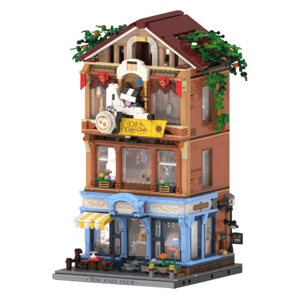JAKI – Cat Cafe Club Plastic Brick Kit (2345 Piece Set)
