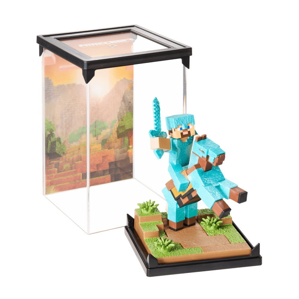 Minecraft – Diamond Armor Steve & Horse Diorama