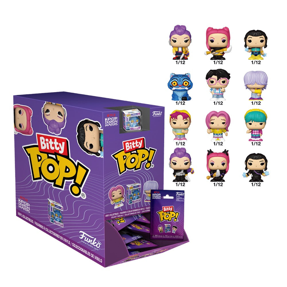 KPop Demon Hunters – Bitty Pop! Blind Bag Assortment (Display of 24)