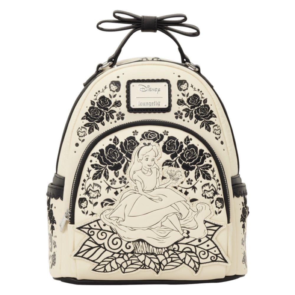Alice in Wonderland – Embroidered Floral Mini Backpack