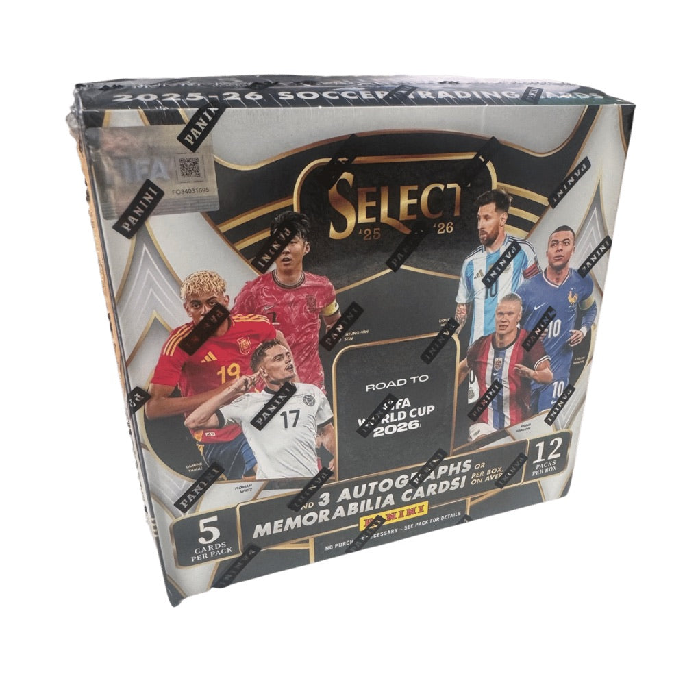 Soccer – 2025/26 Select Road to World Cup Soccer Hobby Trading Cards (Display of 12)