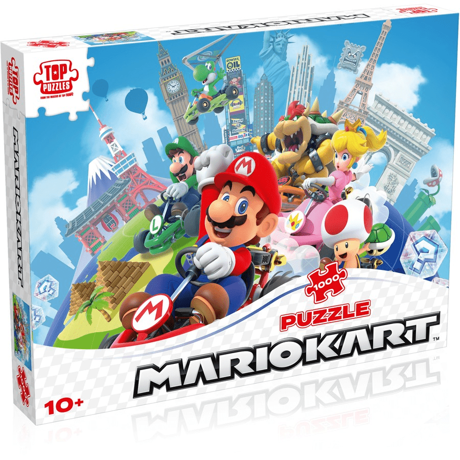 Super Mario Mariokart Around the World 1000 Pce Puzzle