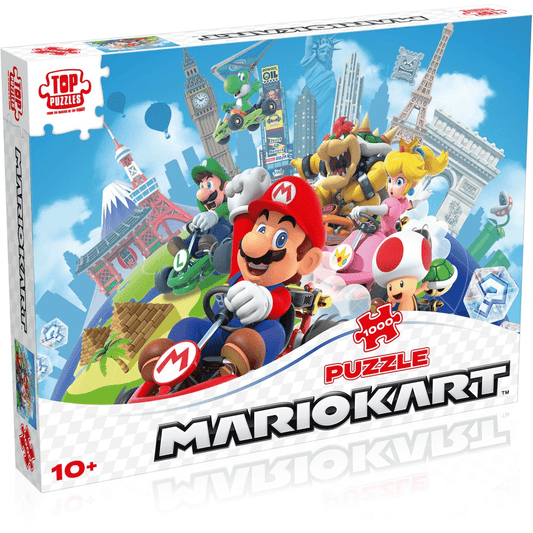 Super Mario Mariokart Around the World 1000 Pce Puzzle