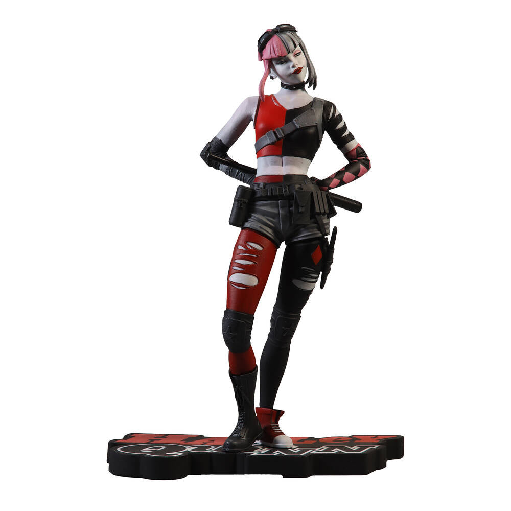 DC Direct Statue: Harley Quinn Red White & Black: Harley Quinn By Simone Di Meo (Resin) (WSL)