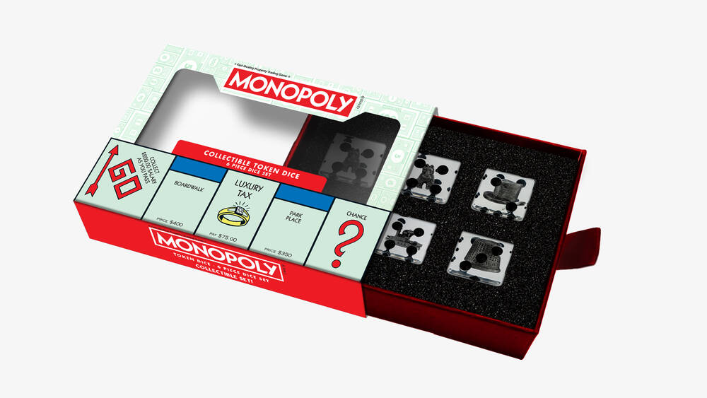 MDG Monopoly 22mm Oversized Dice Set (Token Inclusions) (ON SALE)