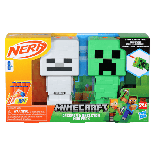 Nerf Minecraft Creeper & Skeleton Mob Pack