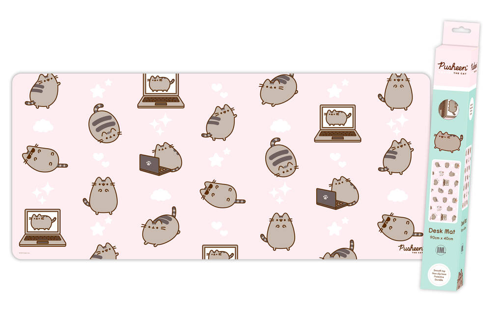 Pusheen - Pink Pattern - XXL Gaming Mat
