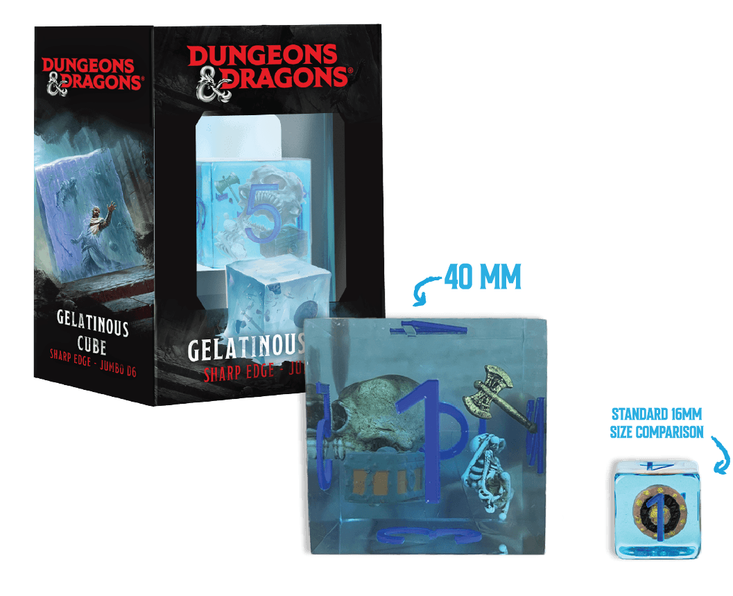 MDG D&D Jumbo Gelationous Cube D6 (ON SALE)