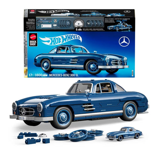 Mattel Brick Shop Hot Wheels Mercedes-Benz 300 Sl (1600 pcs)