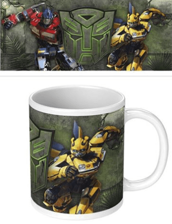 Transformers - Scene and Logo - White Mug (WSL)