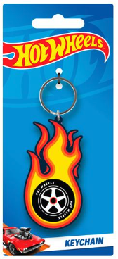 Hot Wheels - Burning Tyre - PVC Keyring