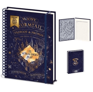 Harry Potter - Marauders Map - A4 Wiro Notebook
