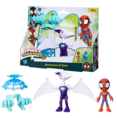 Marvel Spidey and His Amazing Friends Dino-Webs Ghostasaurus & Spidey