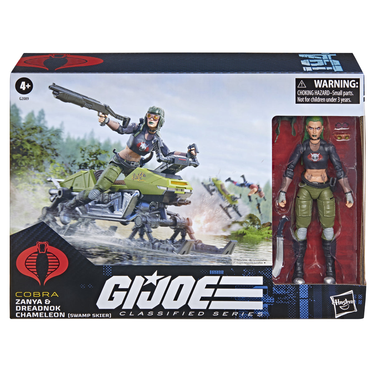 G.I. Joe Classified Series #194, Zanya and Dreadnok Chameleon (Swamp Skier) Vehicle (WSL)