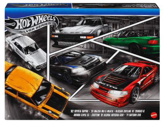 Hot Wheels 1:64 Scale Die-Cast Toy Cars, Set Of 6 Japanese Vehicles (WSL)