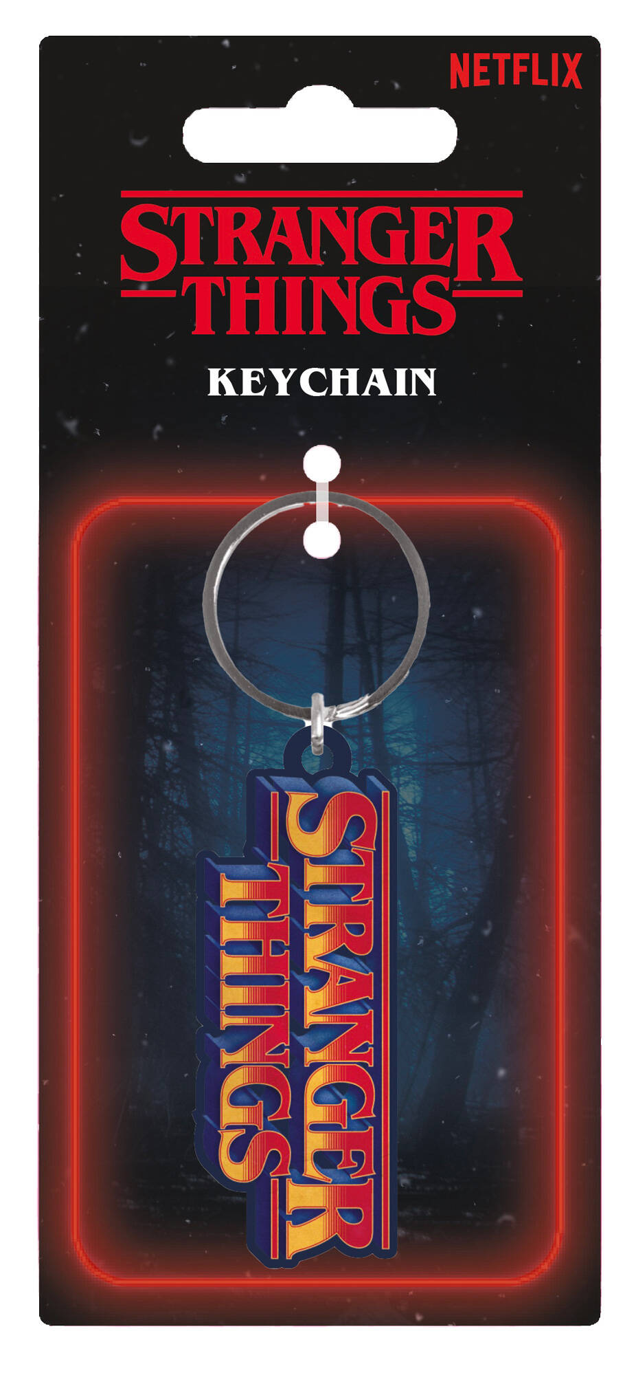 Stranger Things 5 - Retro Logo - Metal Keyring