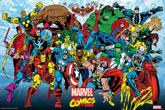 Marvel Comics - Retro Running Poster (610 x 915) (WSL)