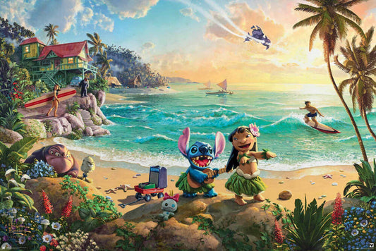 Thomas Kinkade - Lilo & Stitch Poster (610 x 915)