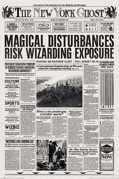 Fantastic Beasts - Newspaper Poster (610 x 915)