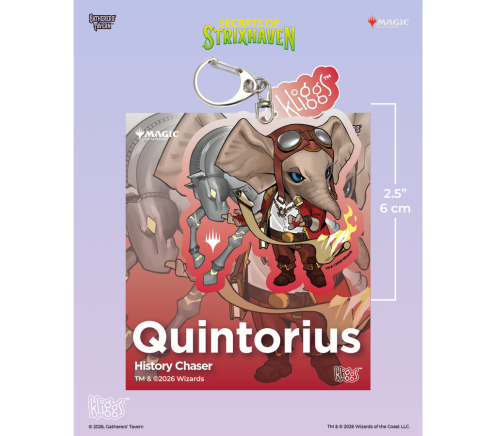 Gatherers' Tavern KLIGGS Keychain - Quintorius (MTG Secrets Of Strixhaven)
