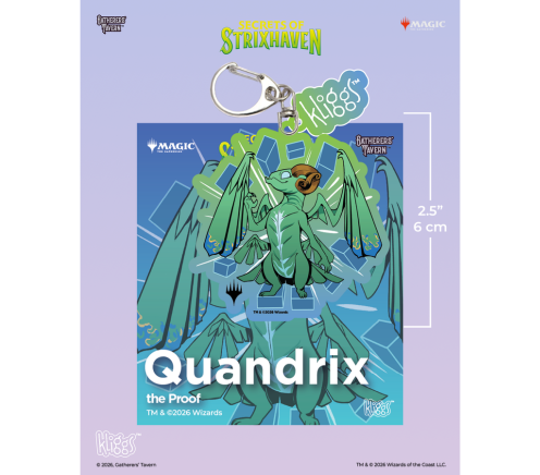 Gatherers' Tavern KLIGGS Keychain - Quandrix (MTG Secrets Of Strixhaven)