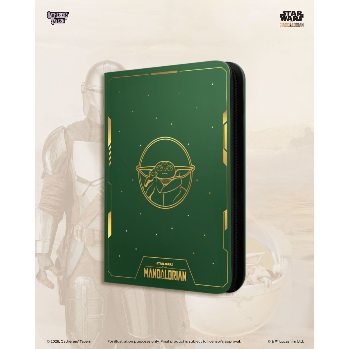 Gatherers' Tavern DOMARU 9 Pocket Binder - Grogu (Star Wars)