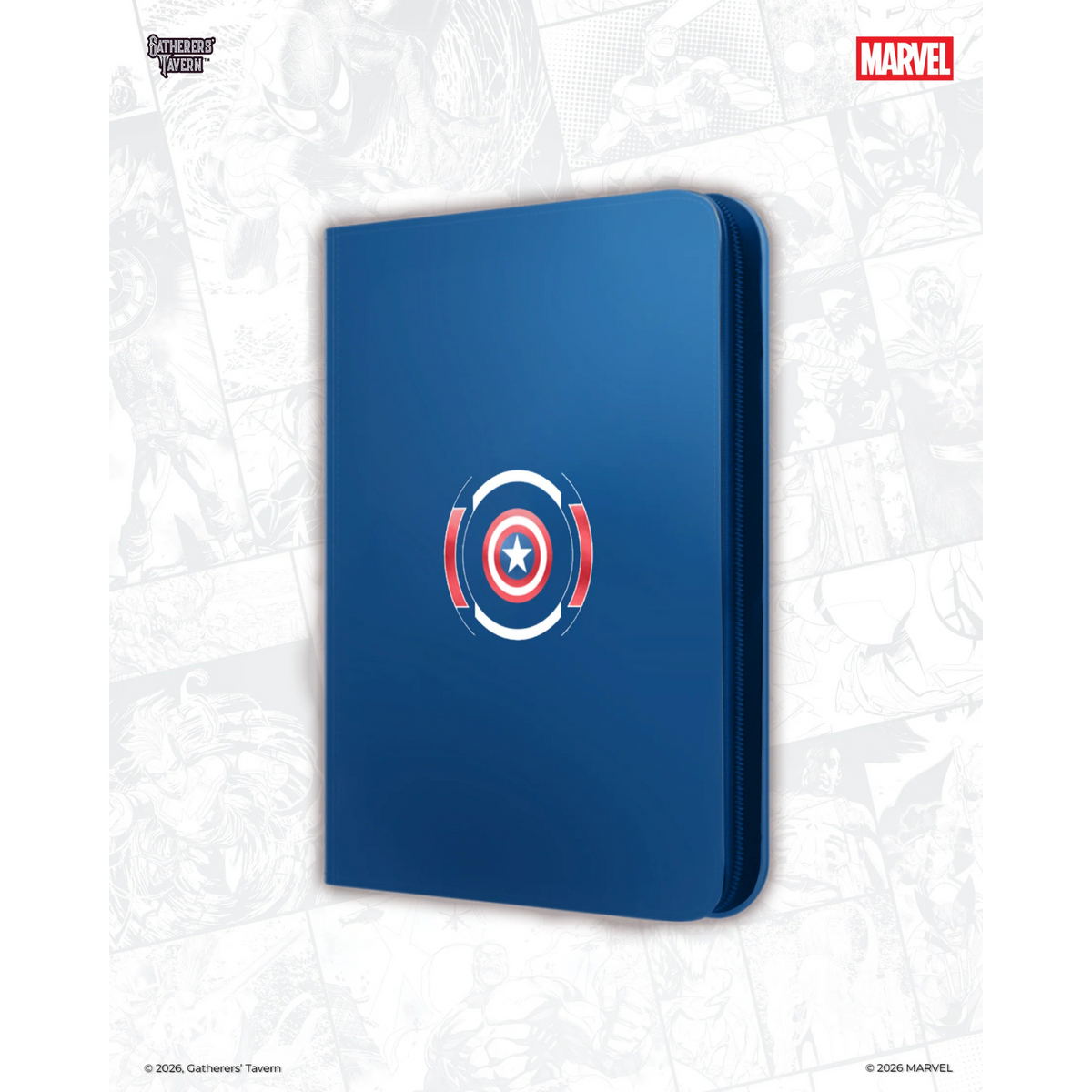 Gatherers' Tavern DOMARU 9 Pocket Binder - Captain America (MTG Marvel Super Heroes)