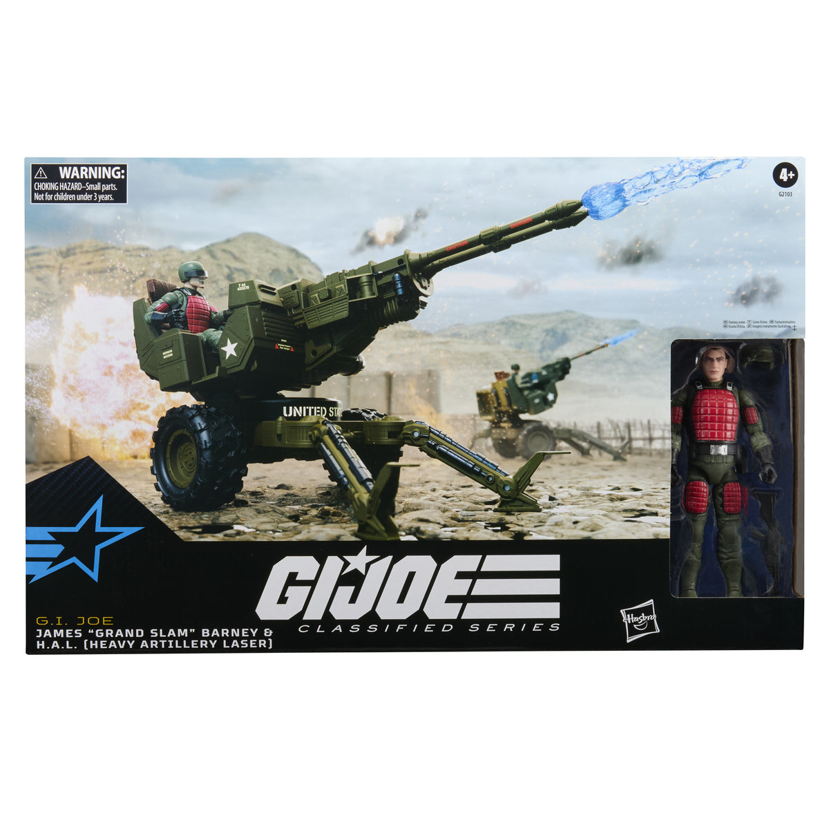 G.I. Joe Classified Series #213, James "Grand Slam" Barney & H.A.L. Heavy Artillery Laser