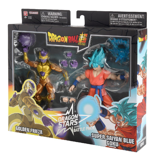 Bandai Toys - Dragon Ball Dragon Stars - Battle Pack - Golden Frieza vs Super Saiyan Blue Goku