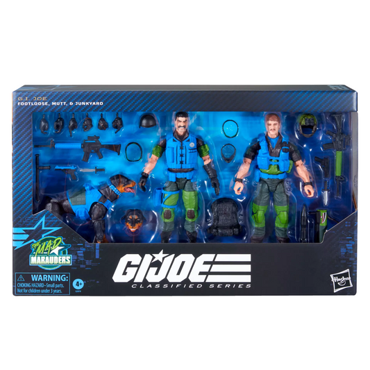 G.I. Joe Classified Series #220, Mad Marauders Footloose, Mutt, & Junkyard (On Manual Allocation, Limited Stock Available)